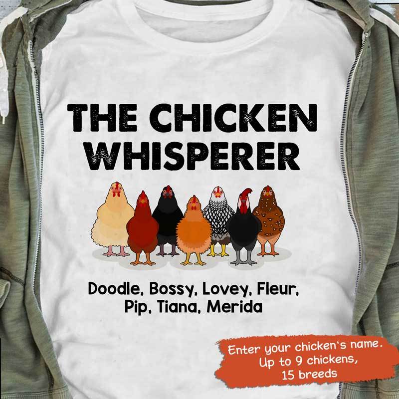 Apparel The Chicken Whisperer Personalized Shirt Classic Tee / Ash Classic Tee / S