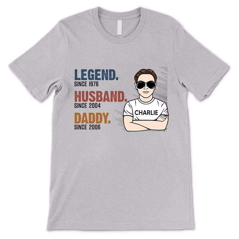 Apparel The Legend Dad Young Man Personalized Shirt