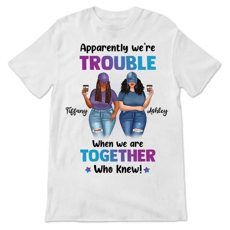 Apparel Thick Thighs Best Friends Trouble Personalized Shirt