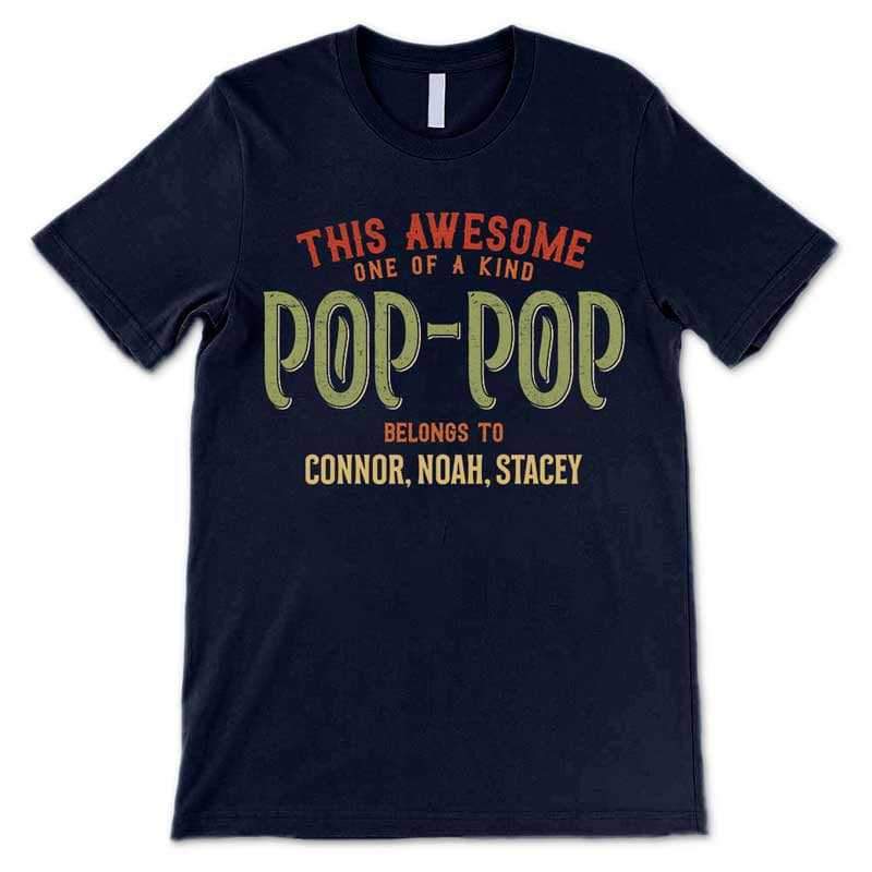 Apparel This Awesome Grandpa Belongs To Personalized Shirt