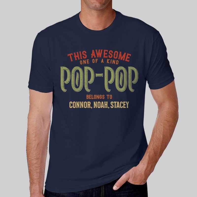 Apparel This Awesome Grandpa Belongs To Personalized Shirt