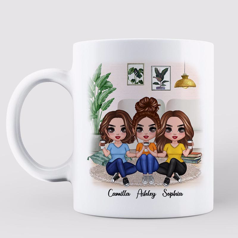 Friends Until Old Senile Besties Gift For Best Friend Personalized Mug