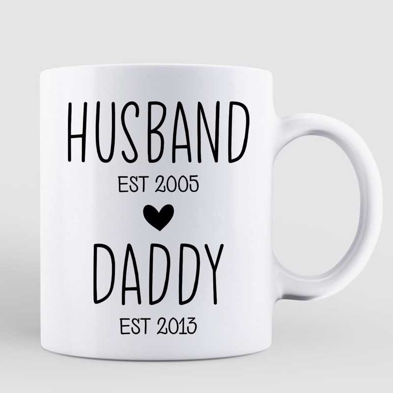 Husband Daddy Est Father‘s Day Gift Personalized Mug