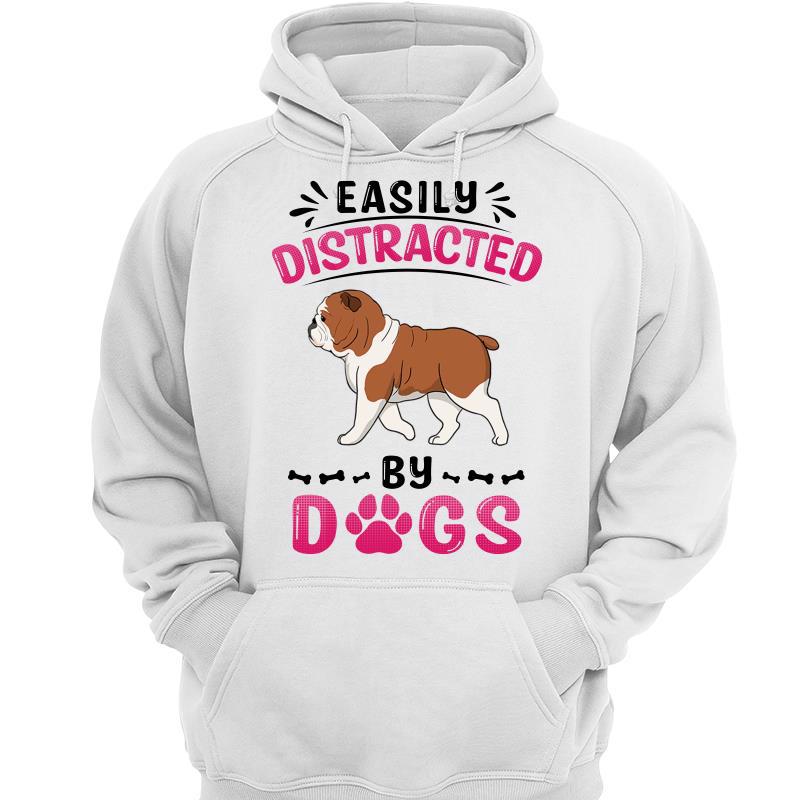 Easily Distracted By Walking Dogs Personalized Hoodie Sweatshirt