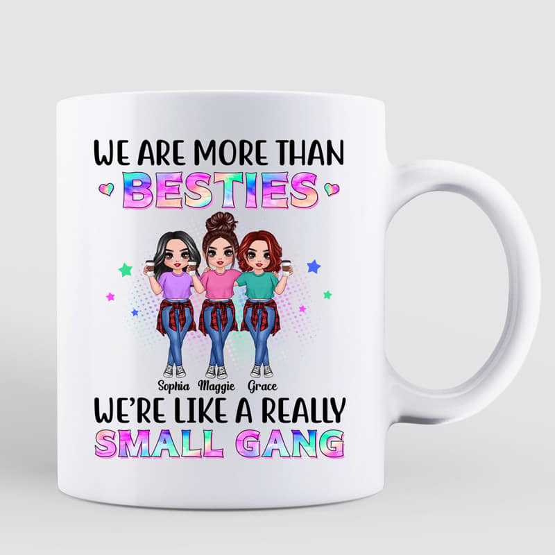 Besties Small Gang Personalized Mug