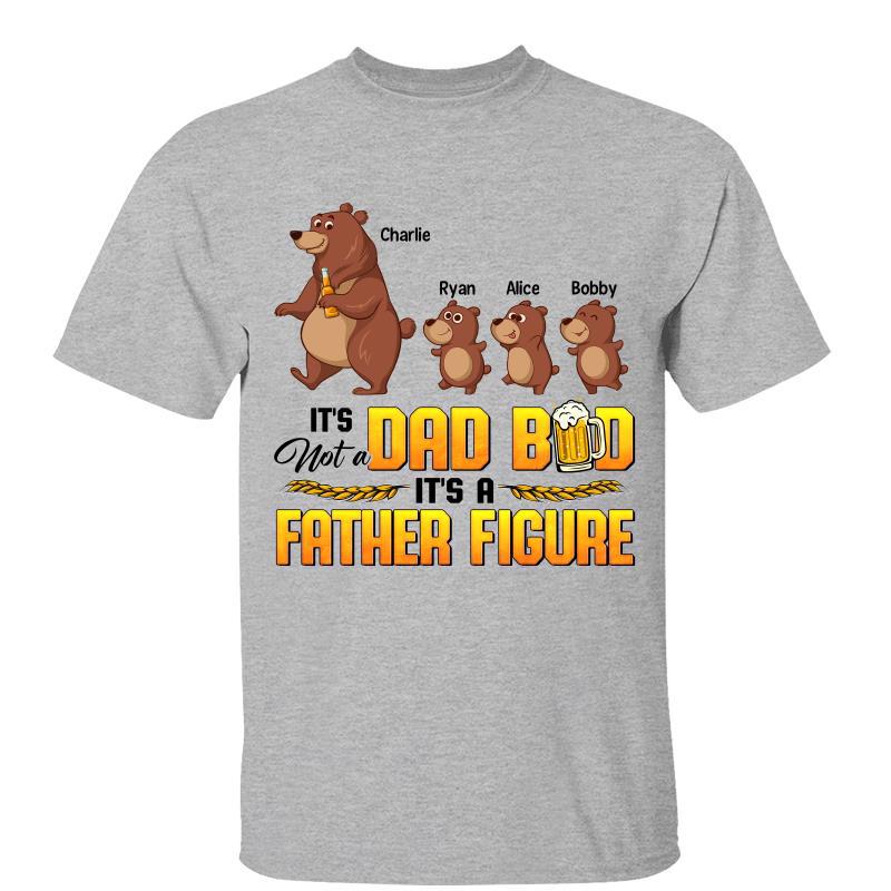 Dad Bod Bear And Kids Personalized Shirt