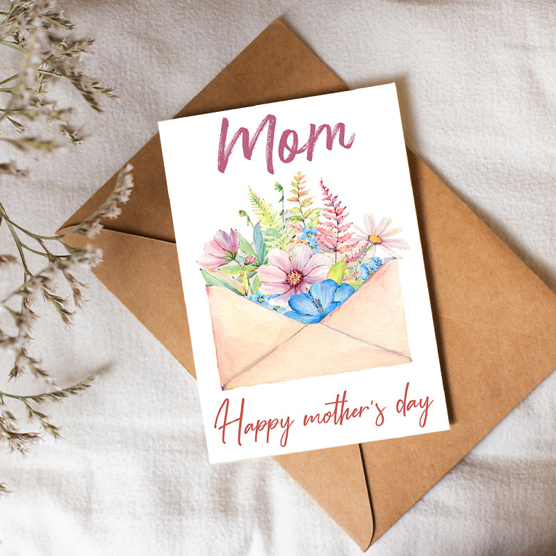 Flower Envelope Mother?s Day Postcard