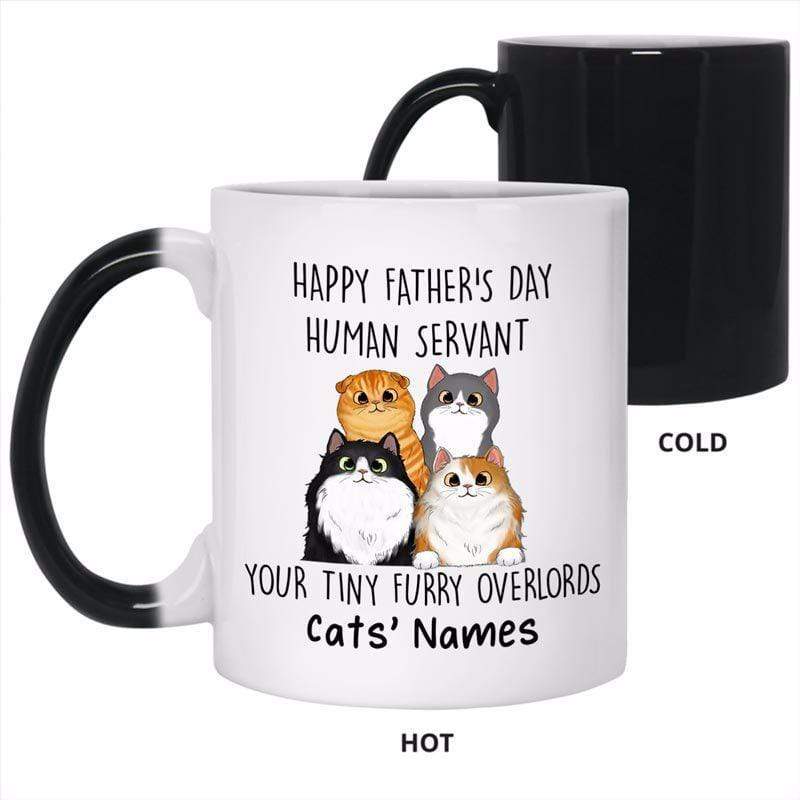 Color Changing Mug Happy Father‘s Day Human Servant Personalized Color Changing Mug 11oz