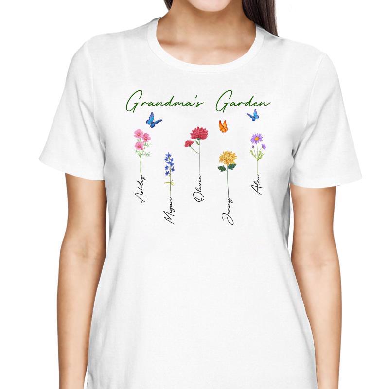 Family Birth Months Flowers Personalized Shirt