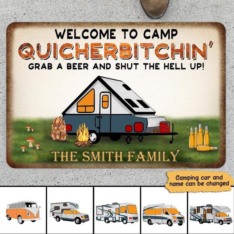 Doormat Welcome To Camp Quicherbitchin Personalized Doormat
