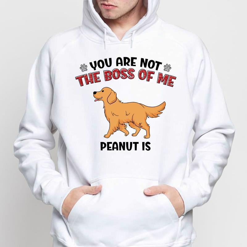 My Dog My Boss Walking Dog Personalized Hoodie Sweatshirt