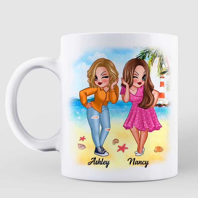 Best Friends Are The Sisters We Choose Bestie Gift Personalized Mug