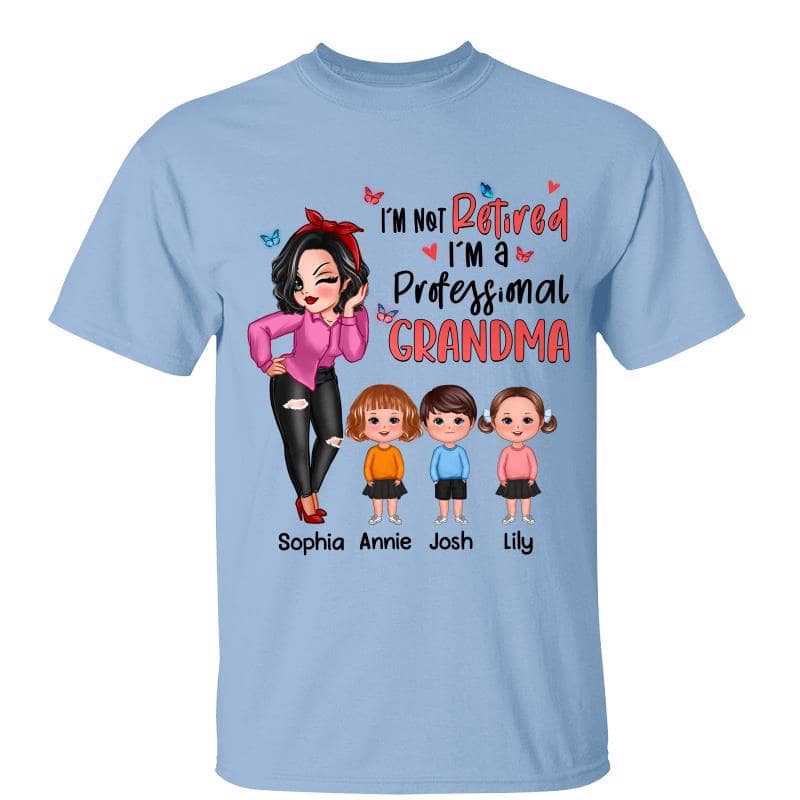 Professional Retired Grandma Gift Personalized Shirt