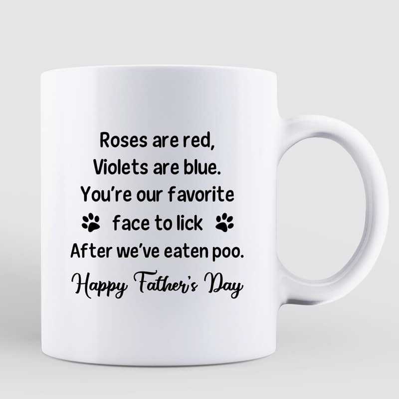 Favorite Face To Lick Gift For Dog Dad Personalized Mug