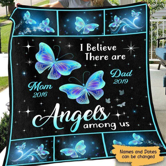 Fleece Blanket Angels Among Us Memorial Personalized Fleece Blanket 30" x 40"