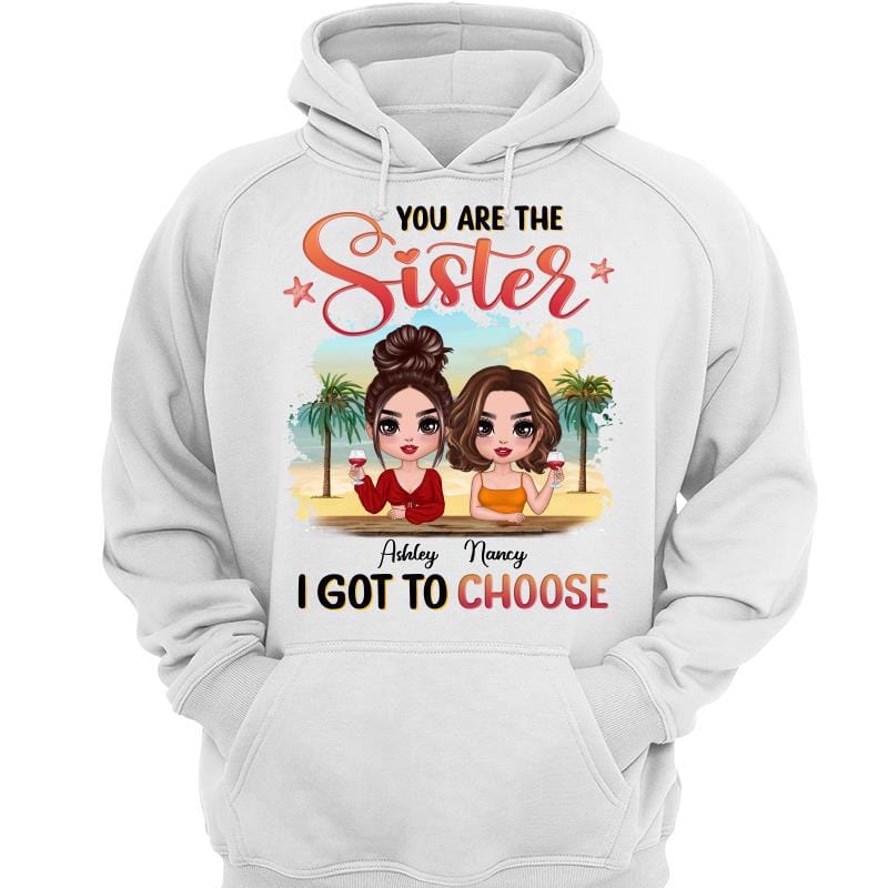 Hoodie & Sweatshirts Doll Summer Besties At Beach Personalized Hoodie Sweatshirt Hoodie / White Hoodie / S