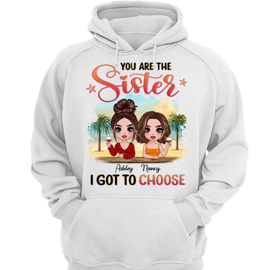 Hoodie & Sweatshirts Doll Summer Besties At Beach Personalized Hoodie Sweatshirt Hoodie / White Hoodie / S