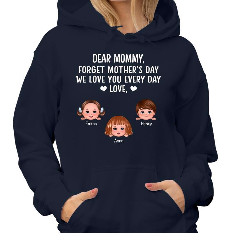 Hoodie & Sweatshirts Forget Mother‘s Day Peeking Doll Kid Personalized Hoodie Sweatshirt