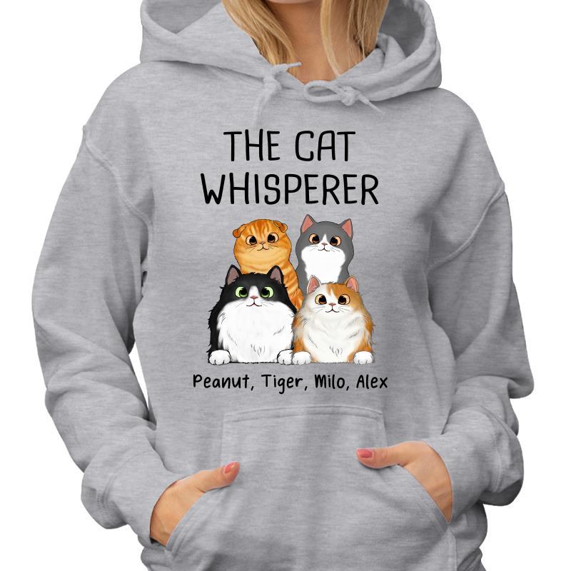 Hoodie & Sweatshirts The Cat Whisperer Fluffy Cats Personalized Hoodie Sweatshirt