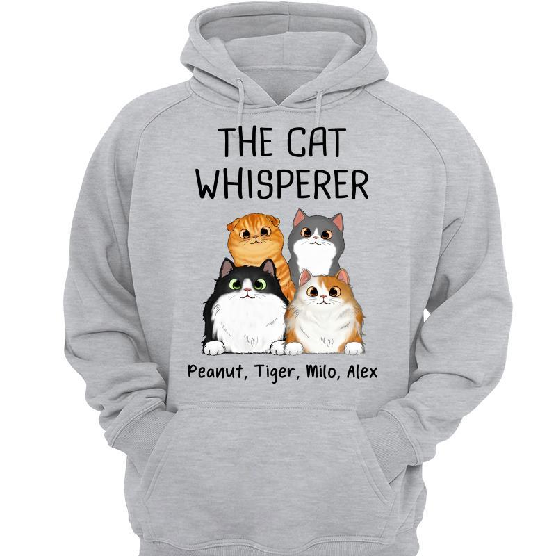Hoodie & Sweatshirts The Cat Whisperer Fluffy Cats Personalized Hoodie Sweatshirt Hoodie / Ash Hoodie / S