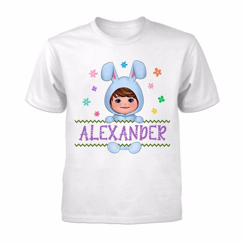 Kid T-Shirt Easter Bunny Kid Doll Custom Gift For Kid Personalized Youth Shirt