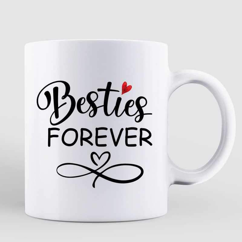 Mug Doll Besties Sisters Under Tree Fall Season Personalized Mug