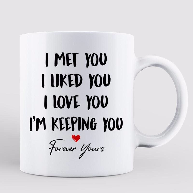 Mug Doll Couple Kissing Valentine‘s Day Gift For Him For Her Personalized Mug