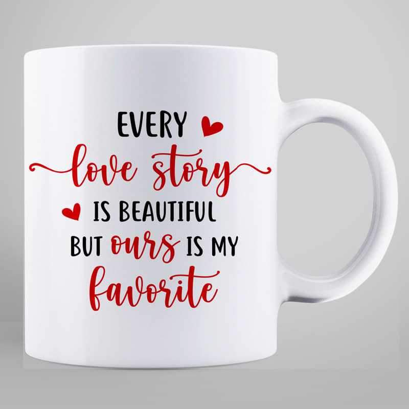 Mug Doll Couple Under Tree Valentine Gift Personalized Mug