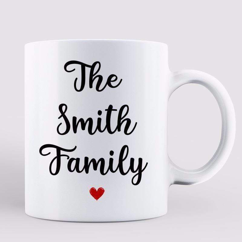 Mug Family Couple Husband Wife Kids Dog Cat Personalized Mug