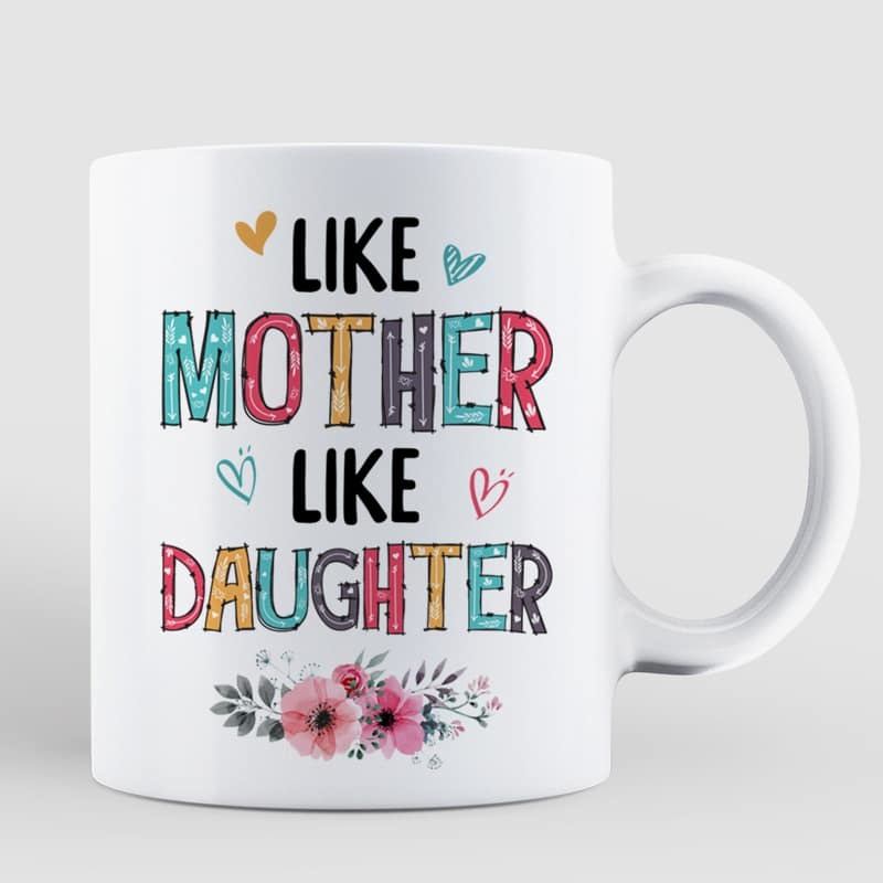 Mug Flower Doll Mother Mom And Daughters Personalized Mug