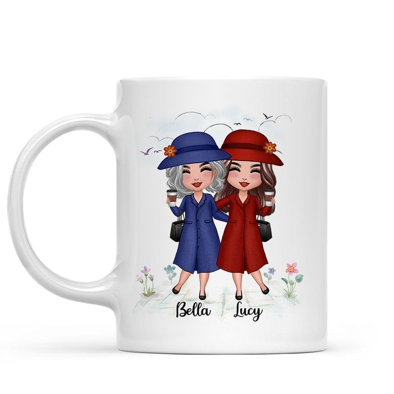 Mug Old Doll Besties Best Friends Sisters Personalized Mug