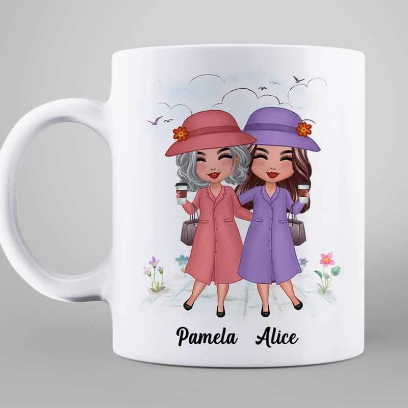 Mug Old Doll Besties Friends Until We‘re Old And Senile Personalized Mug