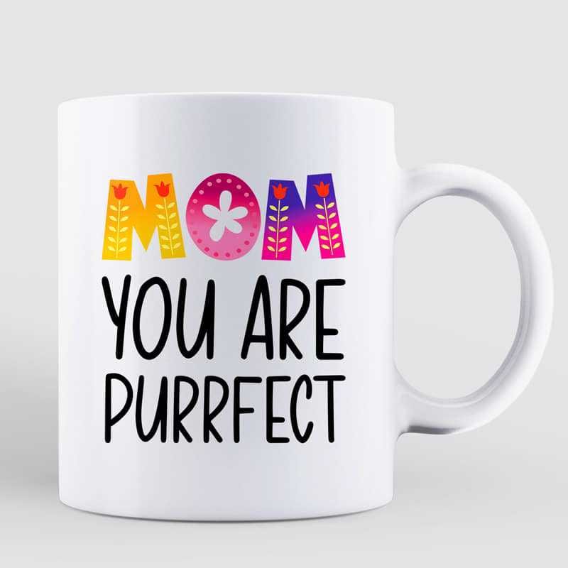 Mug Purrfect Cat Mom Mother‘s Day Gift Personalized Mug