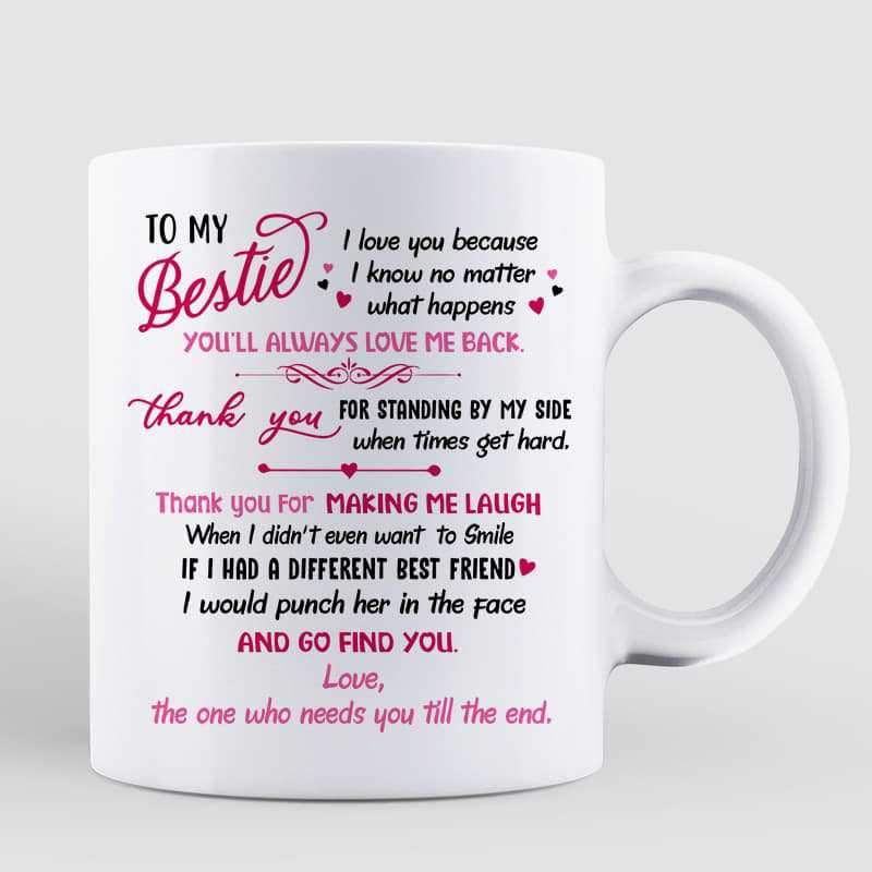 Mug To My Selfie Bestie Personalized Mug