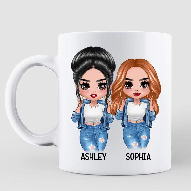 Mug Walk Through Fire Sisters Besties Personalized Mug