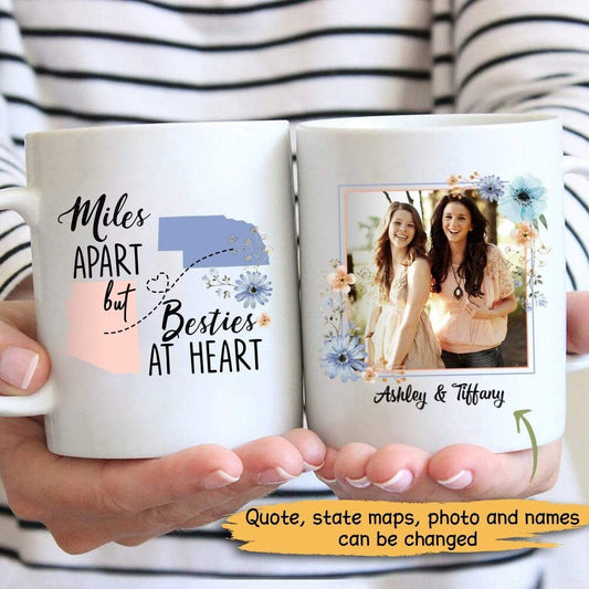 Mugs Family - Long Distance Friendship Personalized Photo Mug 11oz
