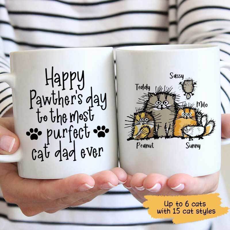 Mugs Happy Pawther's Day Funny Personalized Coffee Mug 11oz