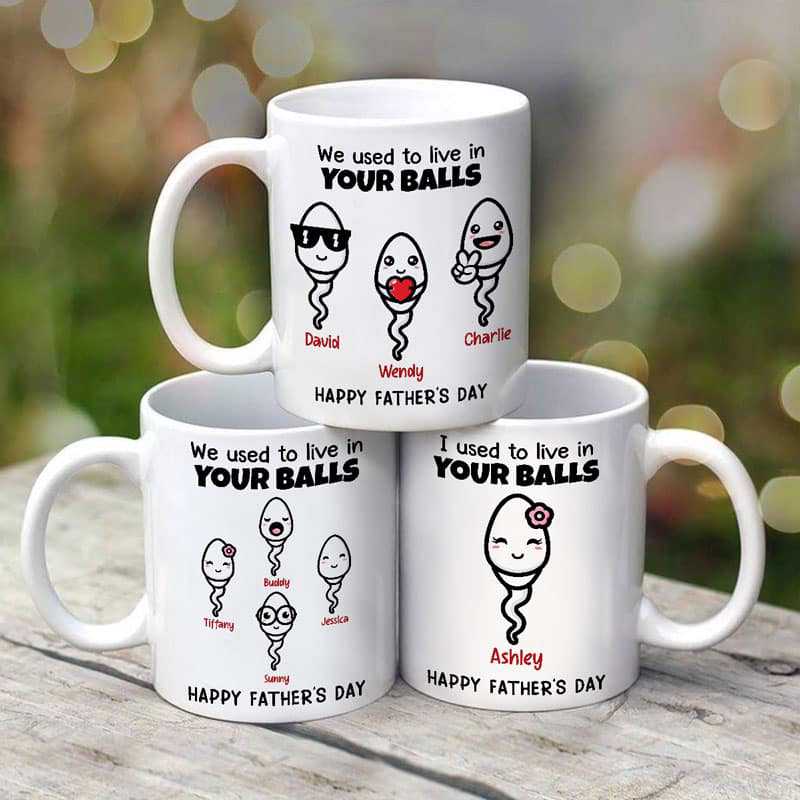Mugs Little Cute Kids Happy Father‘s Day Personalized Mug 11oz