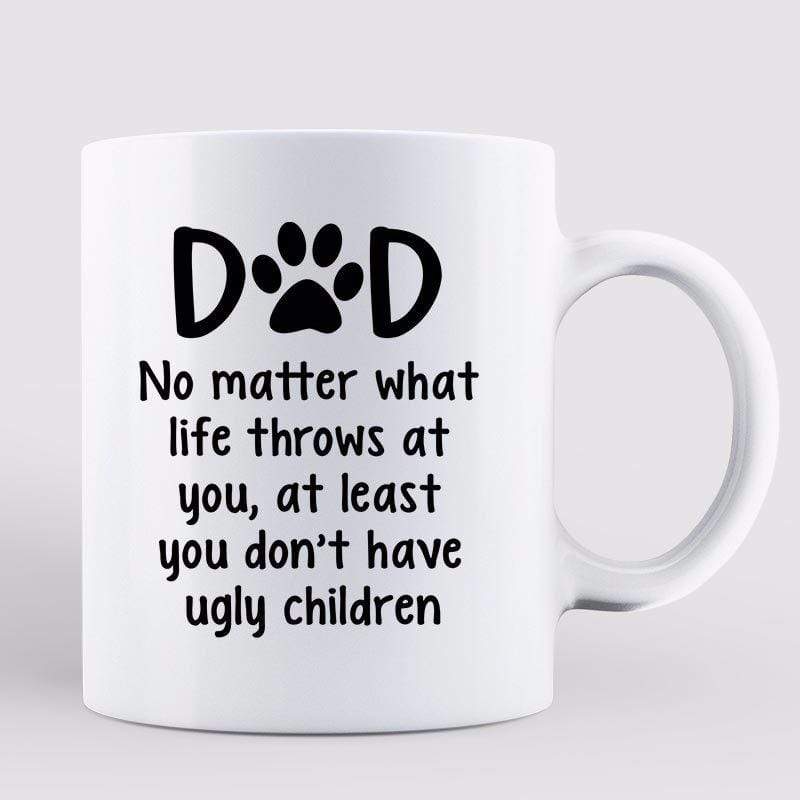 Mugs No Matter What Cat Dad Fluffy Cat Personalized Mug 11oz