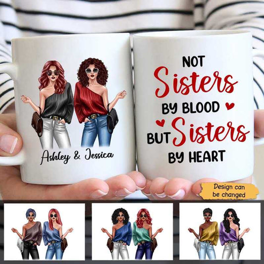 Mugs Standing Fashion Besties Friends Personalized Mug 11oz
