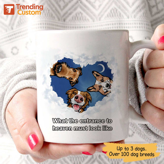 Mugs What The Entrance To Heaven Looks Like Personalized Dog Coffee Mug 11oz