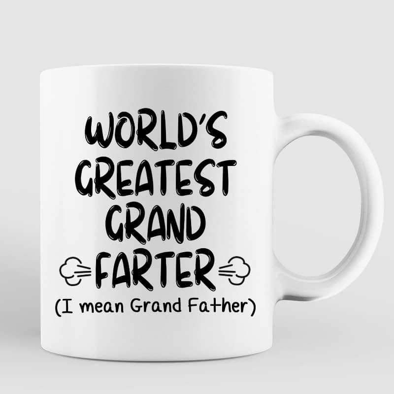 Mugs World‘s Greatest Farter Father’s Day Funny Personalized Mug 11oz