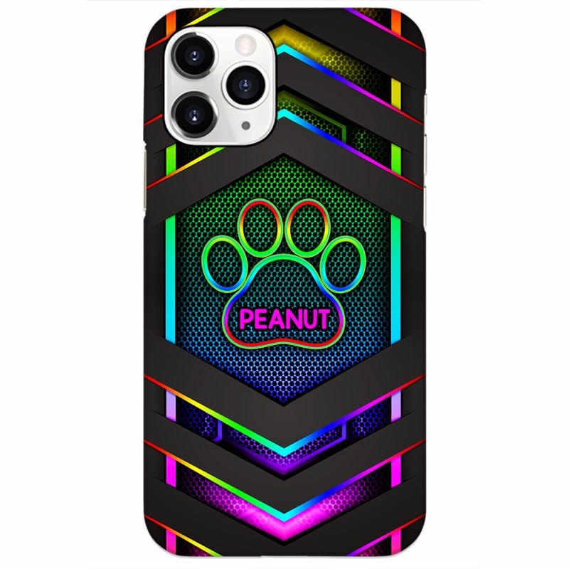 Phone Case Dogs Neon Metallic Technology Pattern Personalized Phone Case