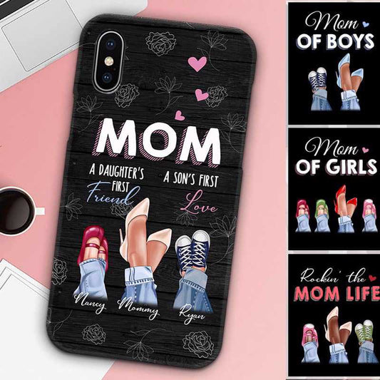 Phone Case Mom Daughter First Friend Son First Love Personalized Phone Case IPHONE / 12 PRO MAX