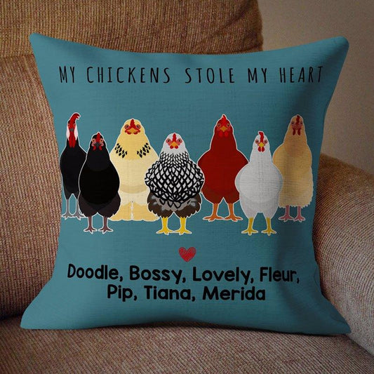 Pillow Chicken Personalized Pillow (Insert Included) 18x18 / Linen