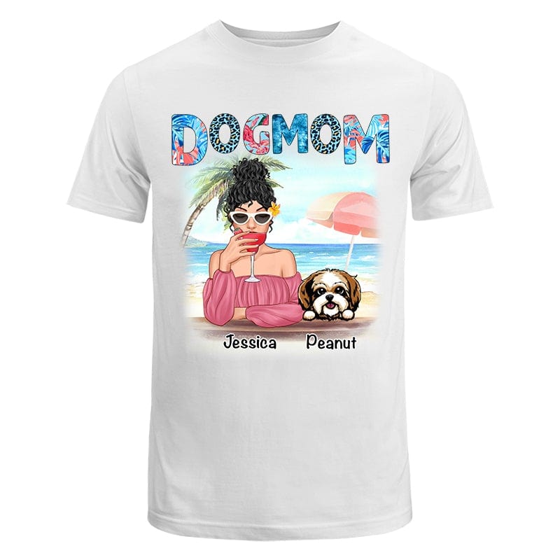 T-Shirt Dog Mom Summer Patterned Personalized Shirt