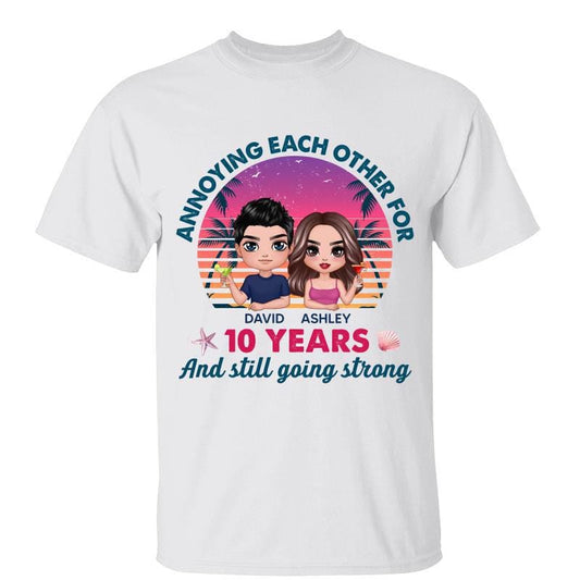 T-Shirt Doll Couple Summer Retro Annoying Each Other Personalized Shirt Classic Tee / White Classic Tee / S