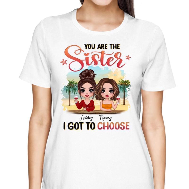 T-Shirt Doll Summer Besties At Beach Personalized Shirt