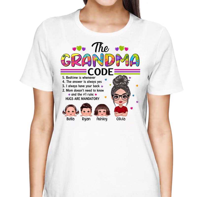 T-Shirt Grandma Code Doll Kids Personalized Shirt