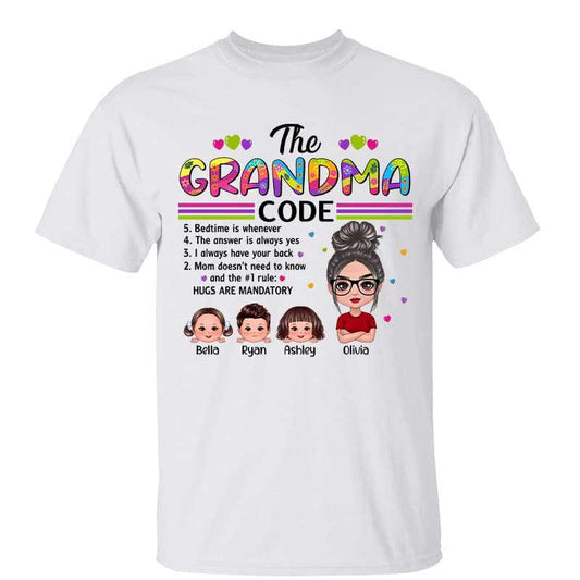 T-Shirt Grandma Code Doll Kids Personalized Shirt Classic Tee / White Classic Tee / S